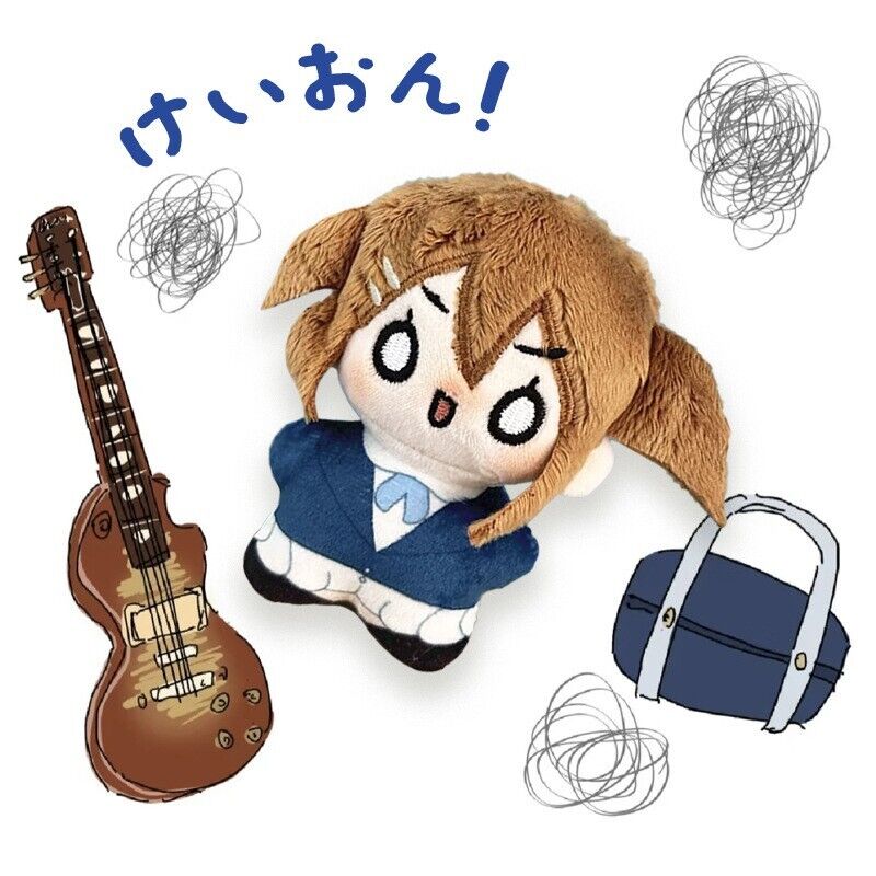 K-On Anime Hirasawa Yui Plush Doll Keychain Collection Bag Pendant Toy Gift 4in