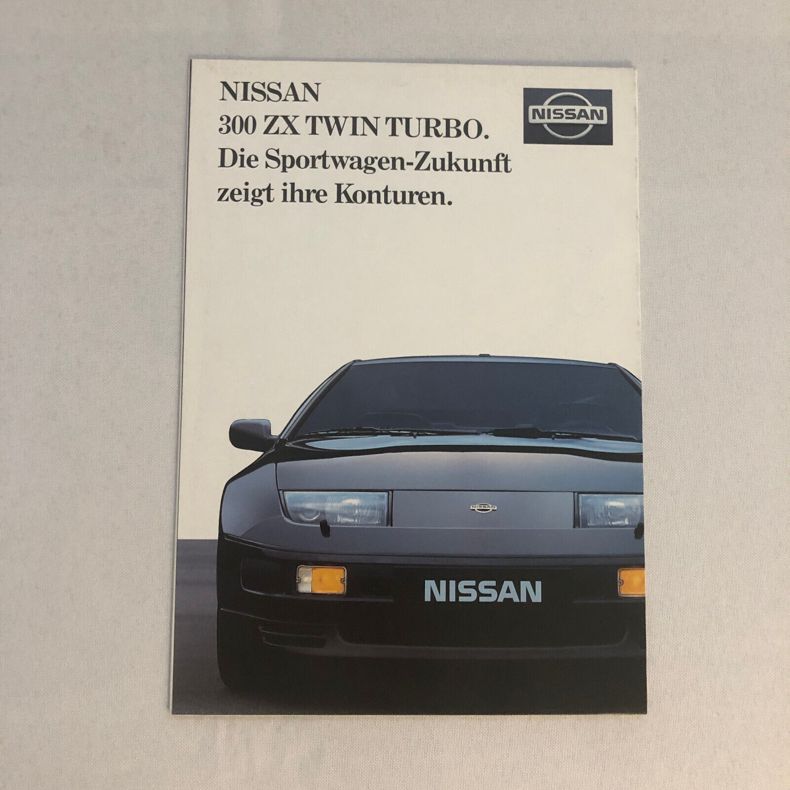 Vintage Nissan 300ZX Twin Turbo Poster Sales Brochure Catalog GERMAN TEXT Euro