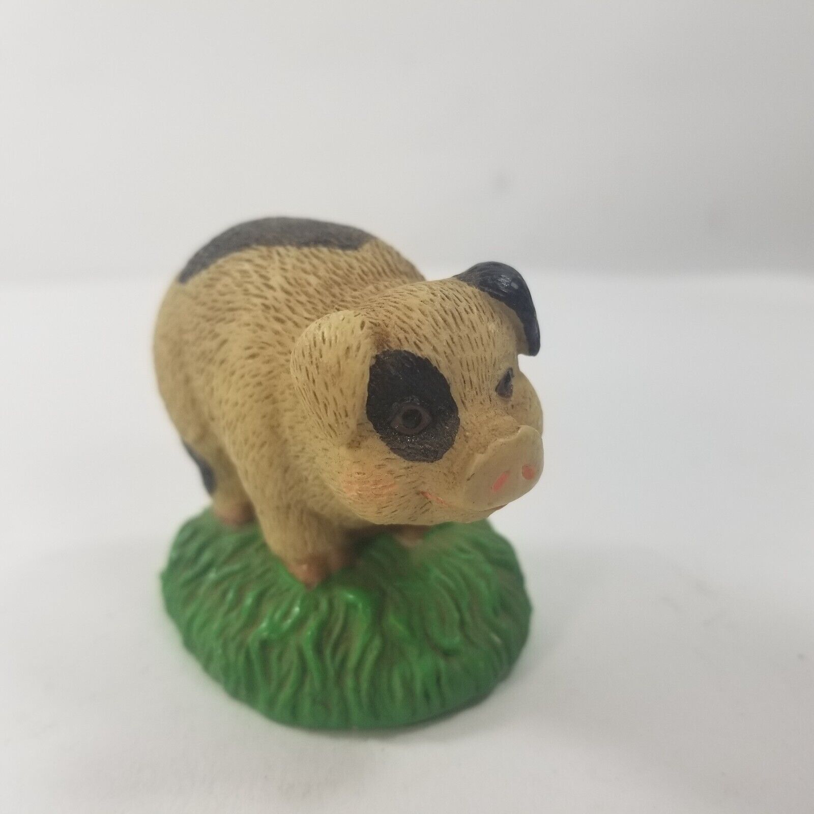 Pig Piglet Figurine Figure piggie Hog Chubby Small Mini Spotted Spot