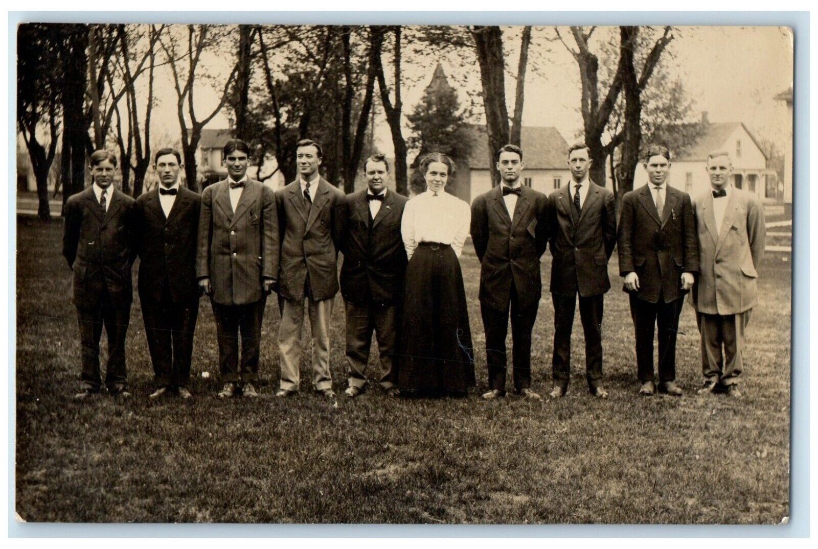 c1910's Chemistry Class Students Indianapolis Indiana IN RPPC Photo Postcard