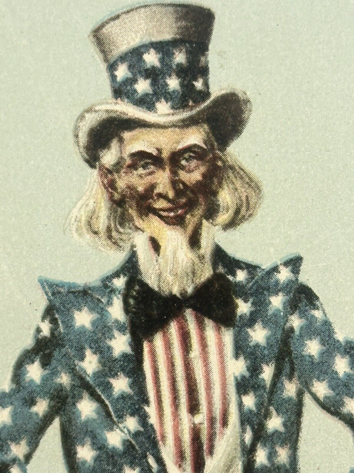 Uncle Sam Postcard Fourth of July Patriotic Hands In Pockets Illustrated Publ Co