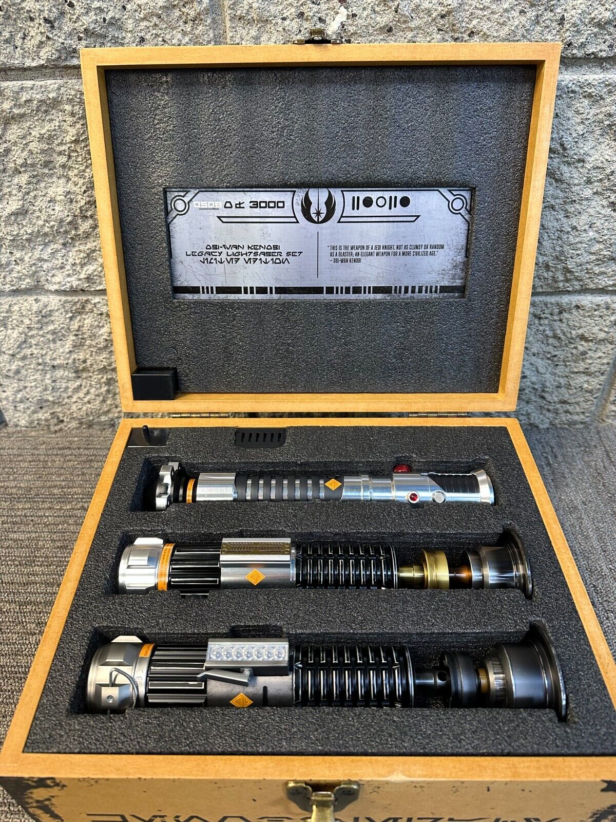 D23 Expo 2022 Obi-Wan Kenobi Legacy Lightsaber Box Set Limited to 508/3000