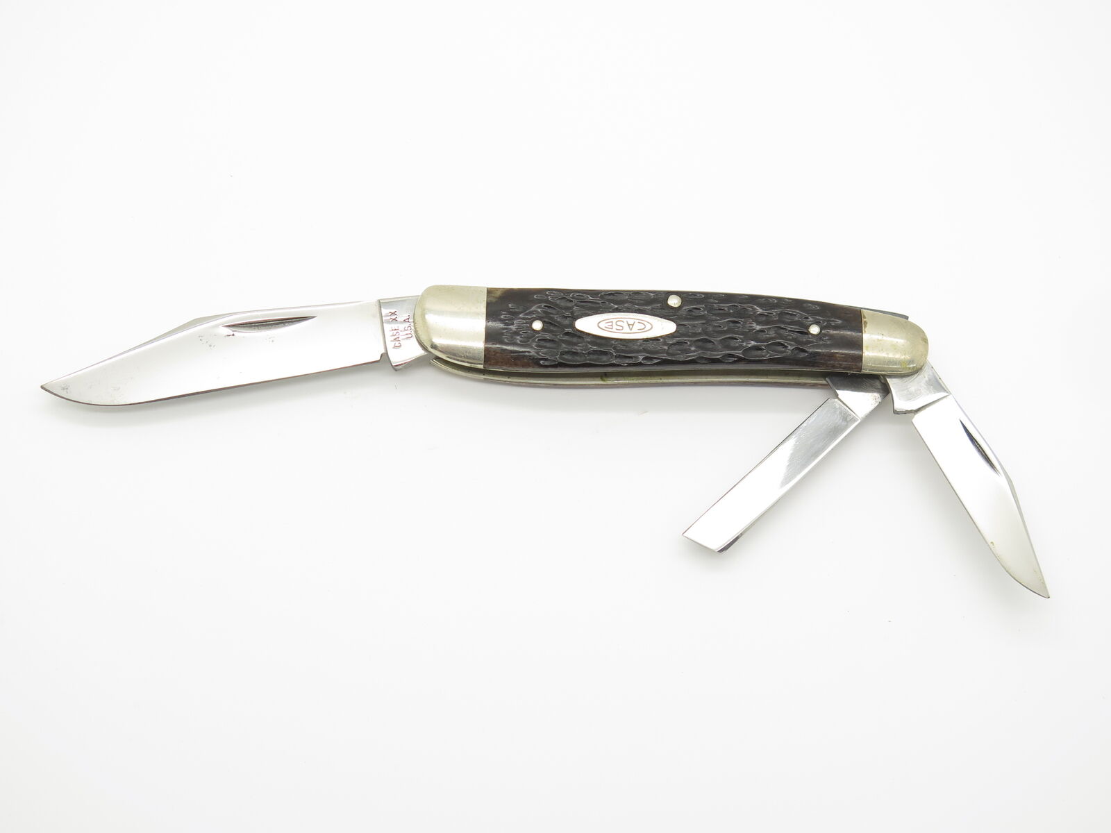 Vintage 1976 Case XX USA 6380 Whittler Jigged Bone Folding Pocket Knife