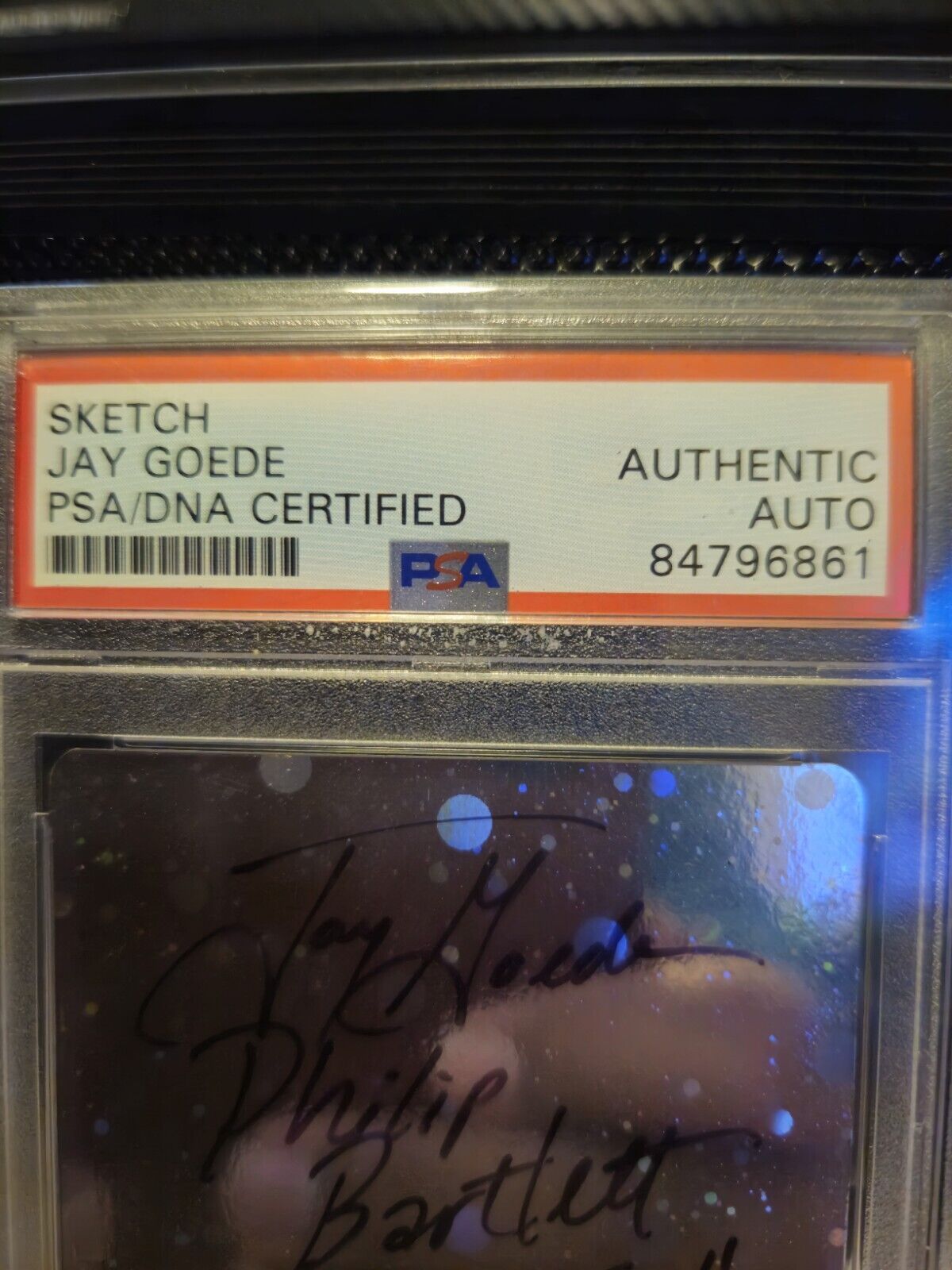 Jay Goede Sketch Mewtwo PSA/DNA AUTOGRAPH