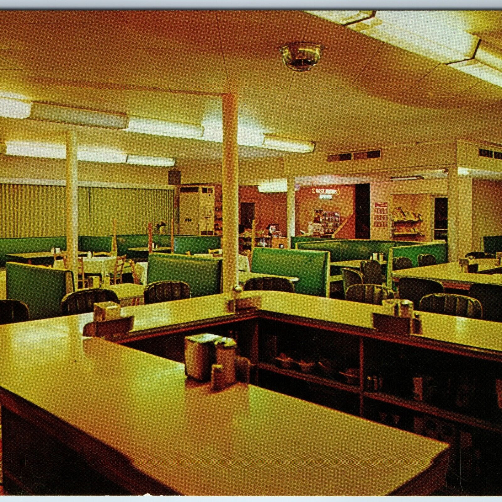 c1960s Cedar City UT Sullivan\'s Cafe Restaurant Interior Chrome Eric Seaich A197
