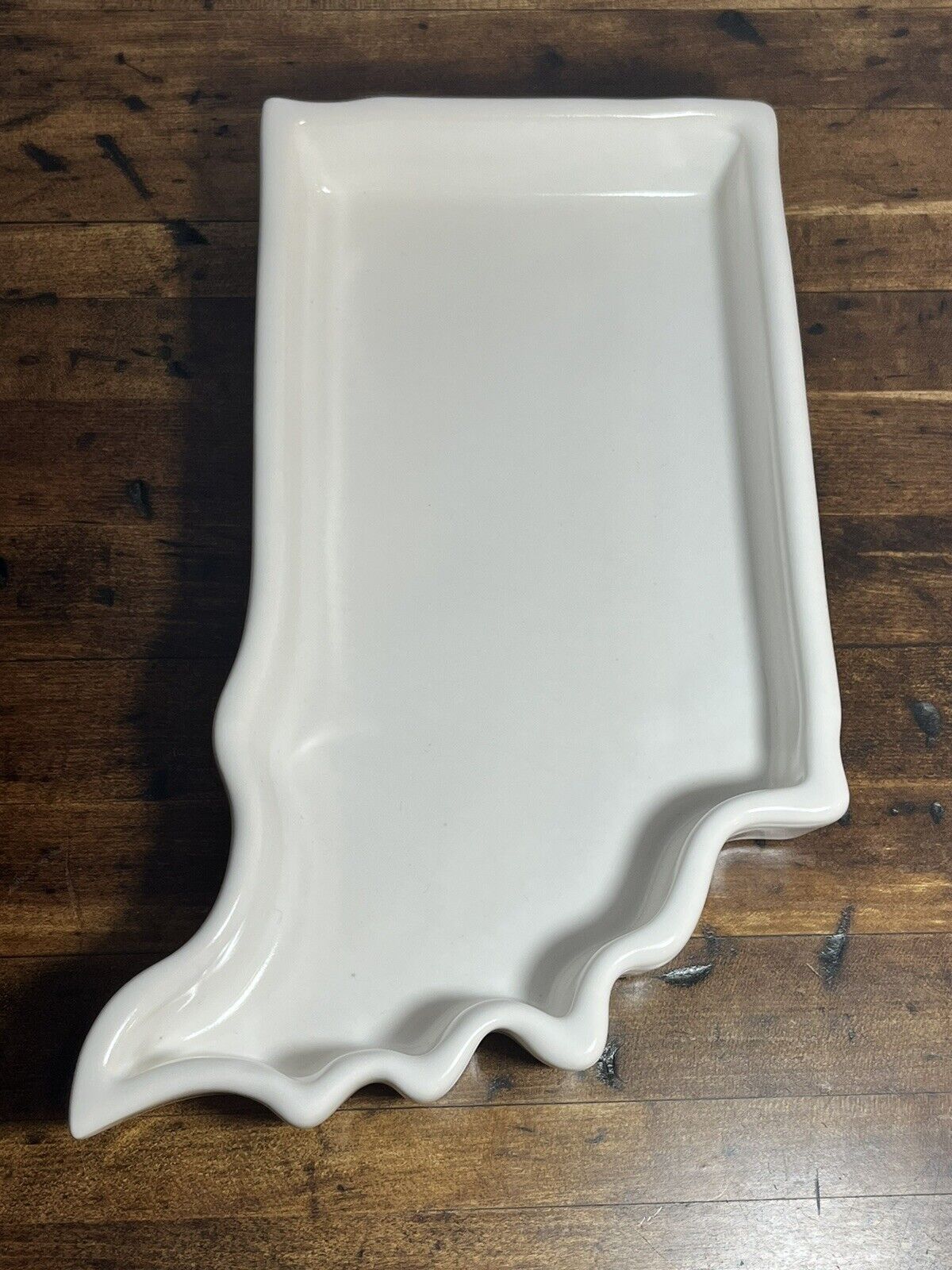 Indiana Shape Ceramic Casserole Dish by Corbe Made in United States Hoosier