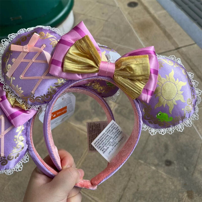 1x Authentic Hongkong Disney Princess Tangled Rapunzel Minnie Mouse Ear Headband