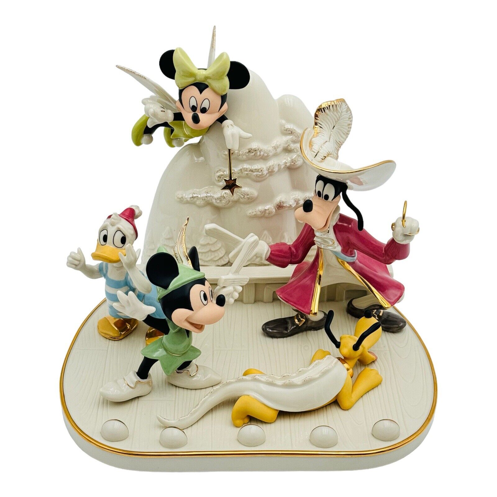 Lenox Walt Disney Mickey & Friends Present A Day in Neverland Figurine