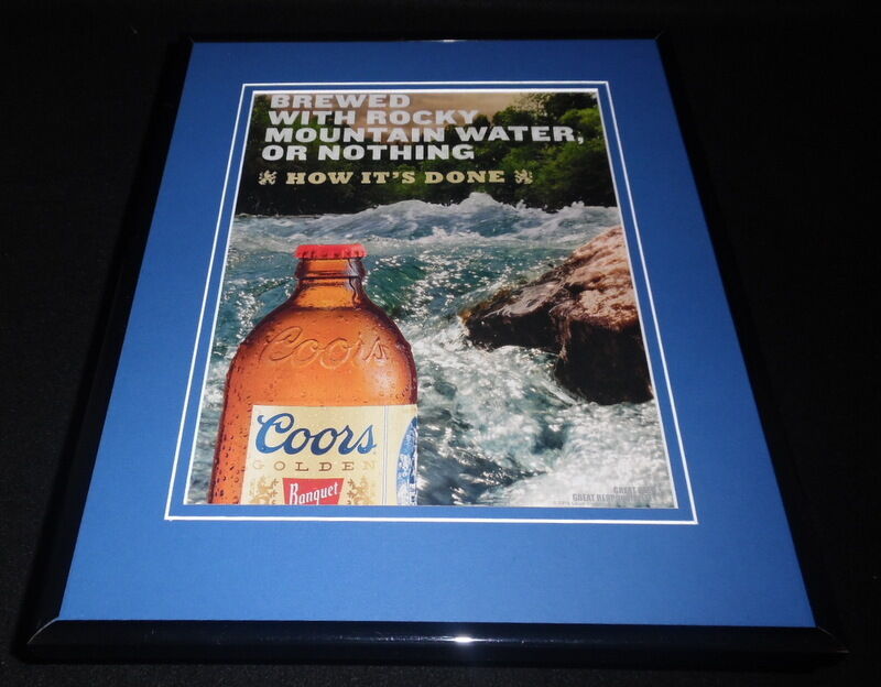 2016 Coors Beer 11x14 Framed ORIGINAL Advertisement