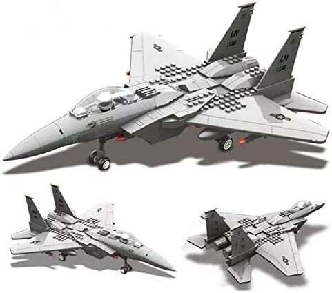 F-15 Eagle Fighter Building Blocks Toy Model Plane
