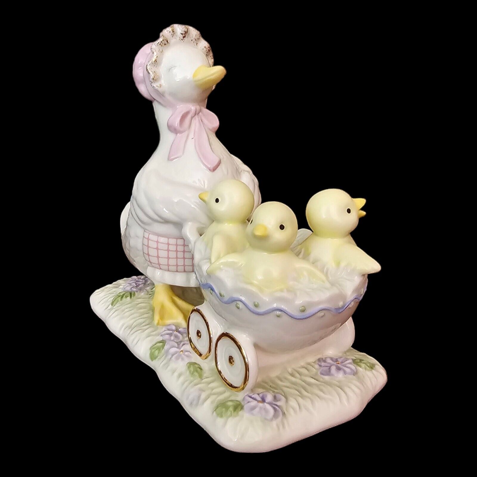 Vintage Lenox The Springtime Stroll Mother Duck And Chicks Ducklings 6.2in