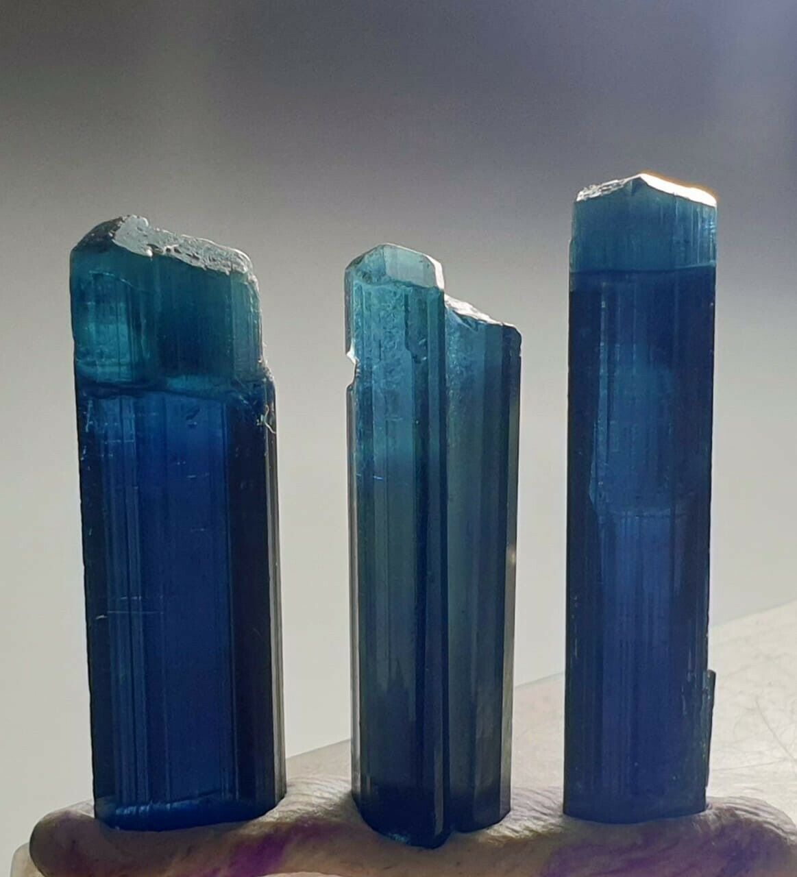 Blue Indicolite Tourmaline Crystals