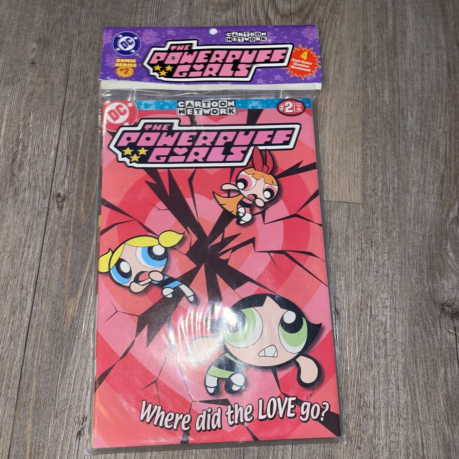 Powerpuff Girls NOS Cartoon Network DC 4 Comics books Comic #2 Series vintage