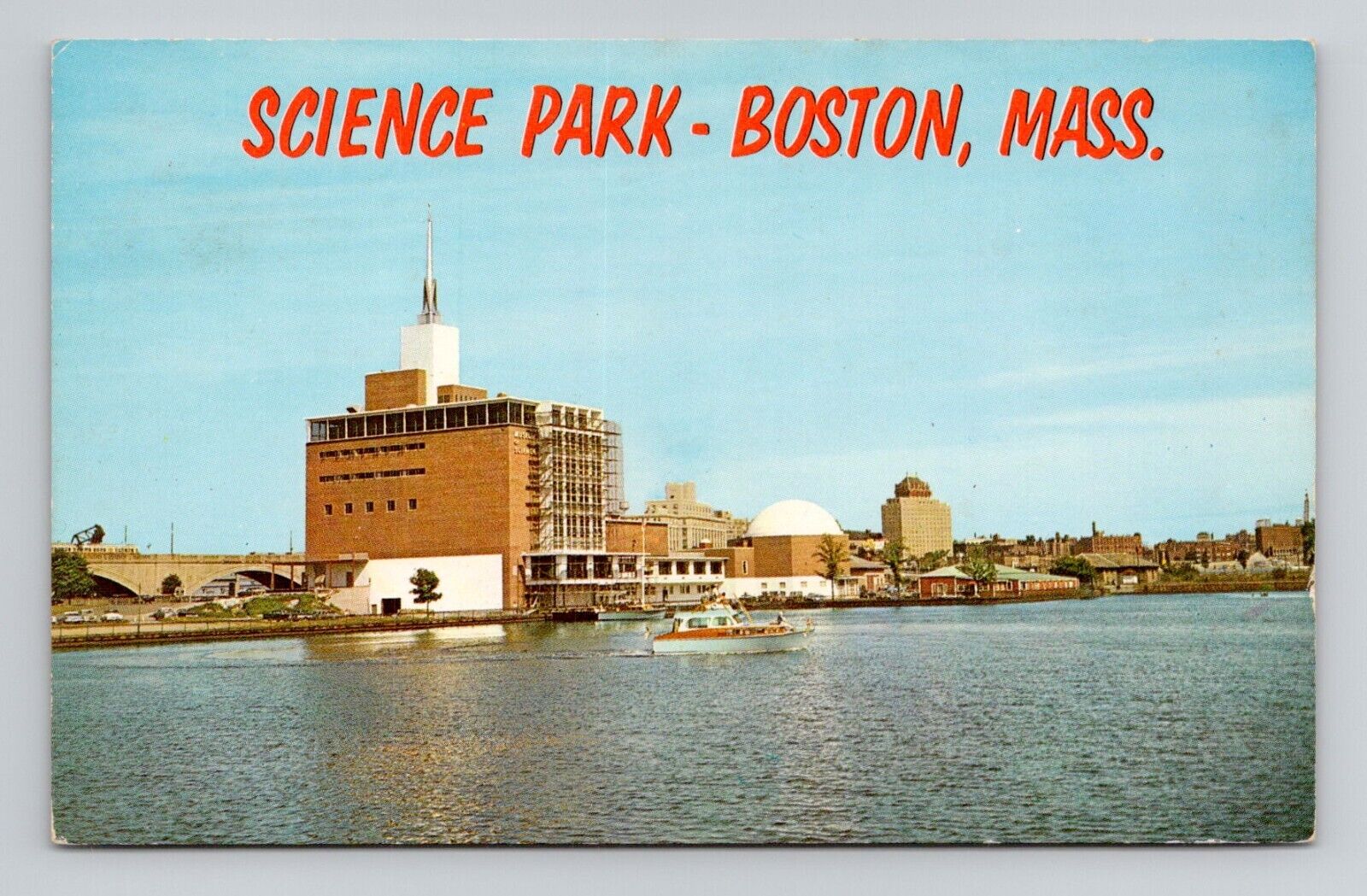 Postcard Museum of Science Park Boston Massachusetts, Vintage Chrome N15
