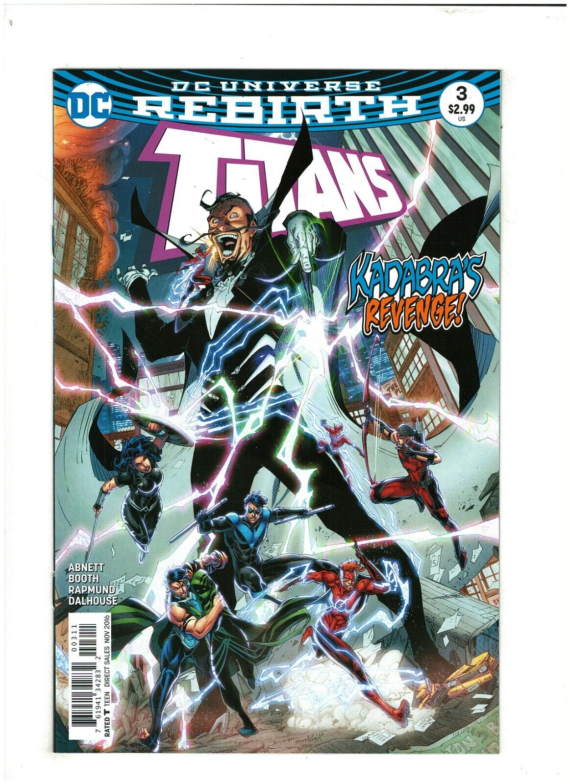 Titans #3 NM- 9.2 DC Rebirth 2016 Wally West & Nightwing Booth Variant