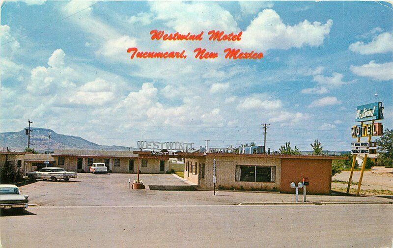 Automobiles Westwood Motel Tucumcari New Mexico Baxter Lane Postcard 20-10536