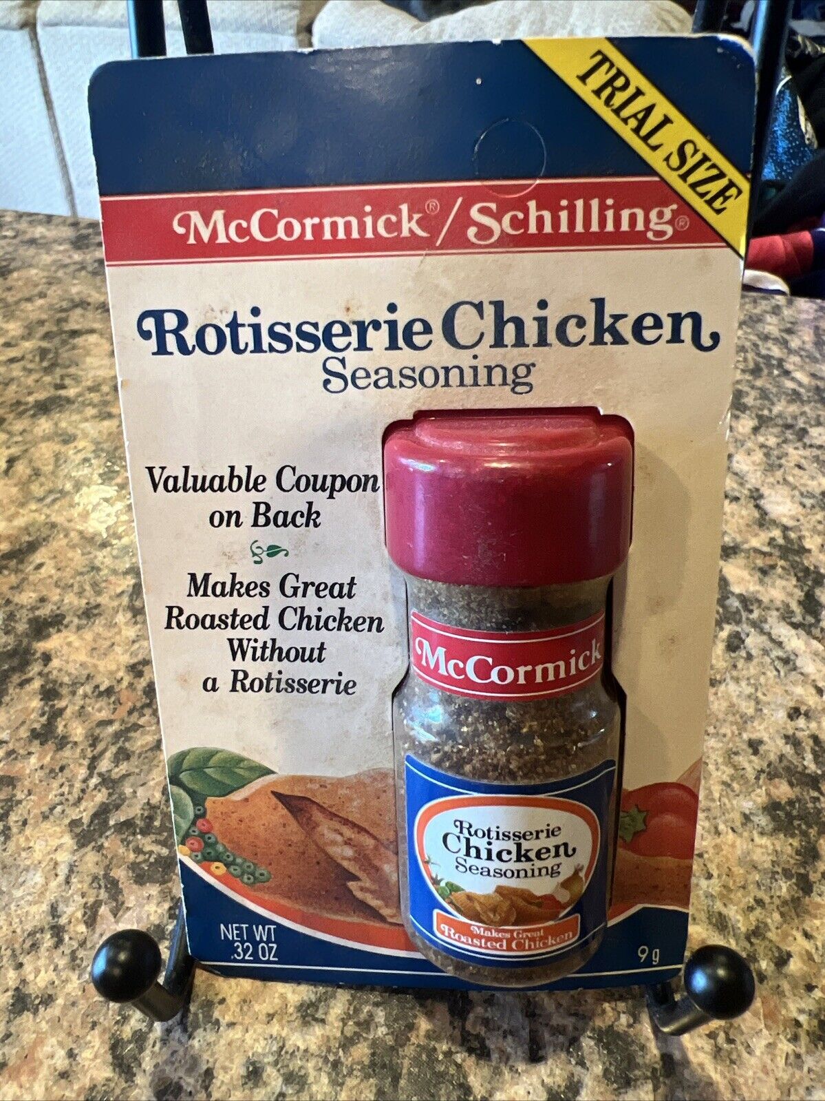 Vintage McCormick Trial Size Rotisserie Chicken Seasoning .32oz NIP