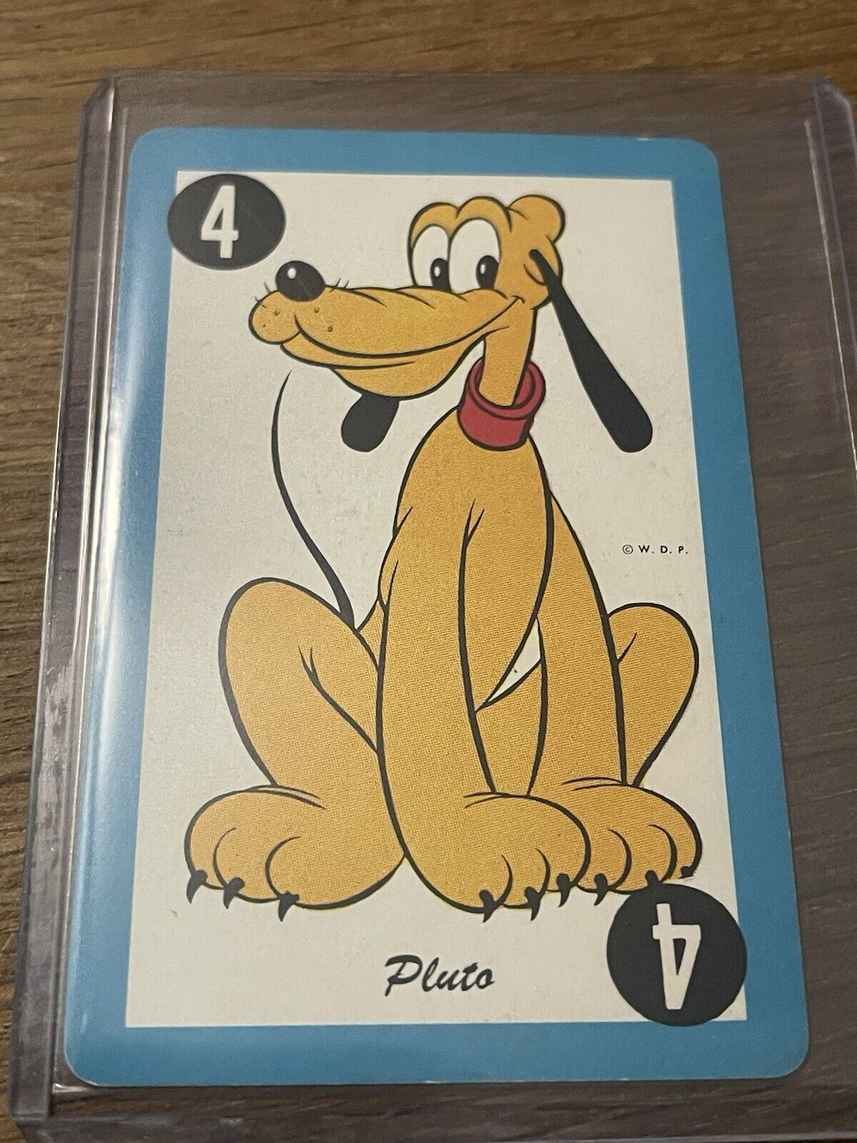 1949 WALT DISNEY PRODUCTIONS 🎥 WHITMAN CARD GAME PLUTO PLAYING CARD
