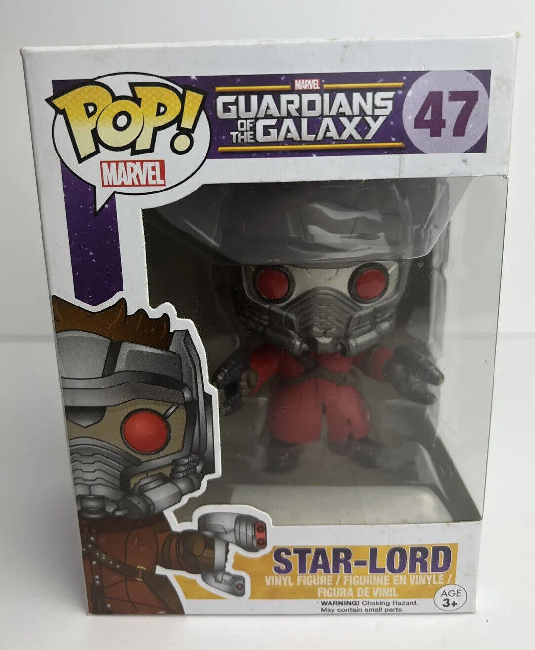 Funko Pop Marvel Guardians Of The Galaxy #47 Star-Lord Vaulted W/Protector