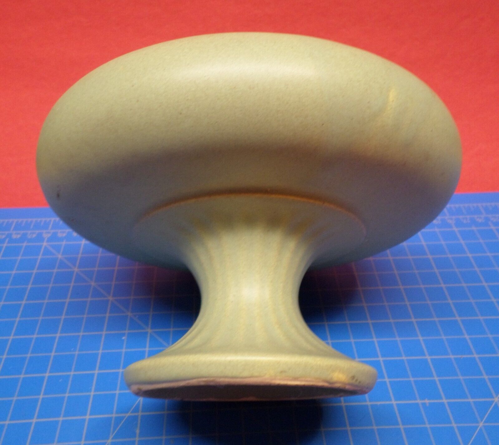 Matte Green McCoy Floraline Vintage Pottery Footed Vase Urn Round #430