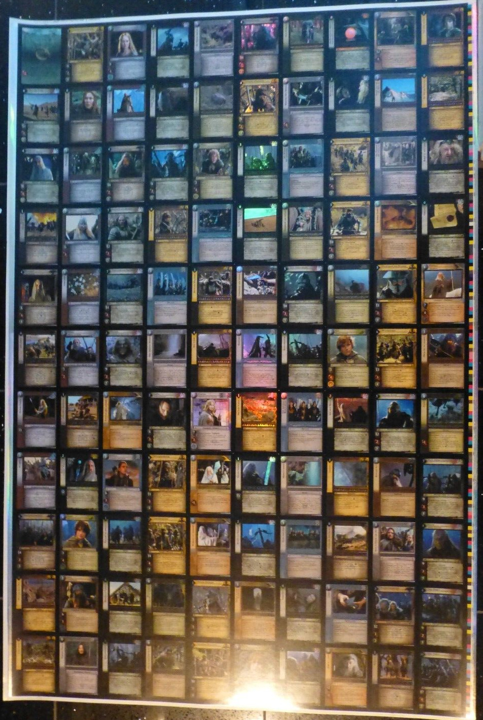 TCG 2 / Lord of the Rings Spread / Uncut Sheet The Two Towers FOIL Rare 4R1