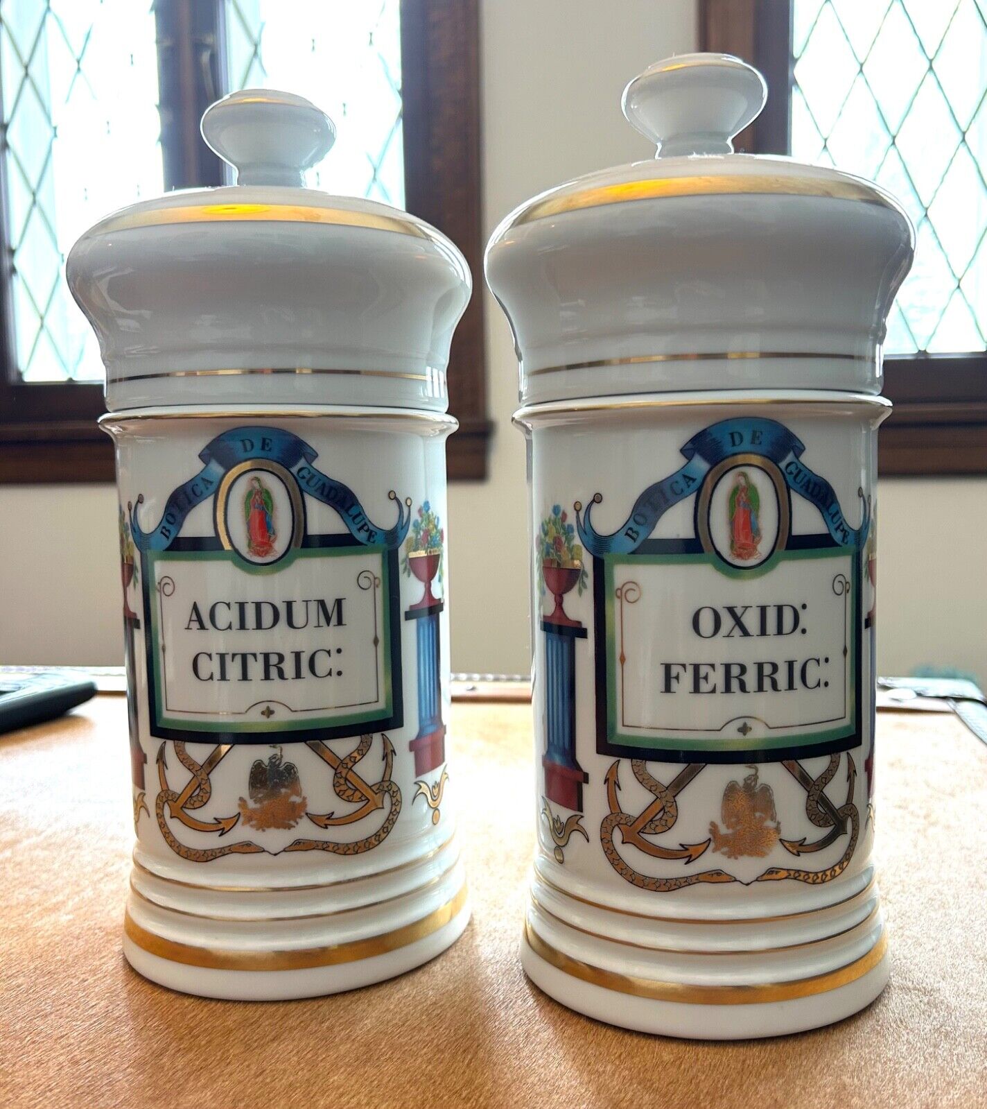 Pair of Vintage Apothecary Jars Hutschenreuther  Germany Great condition Mexico