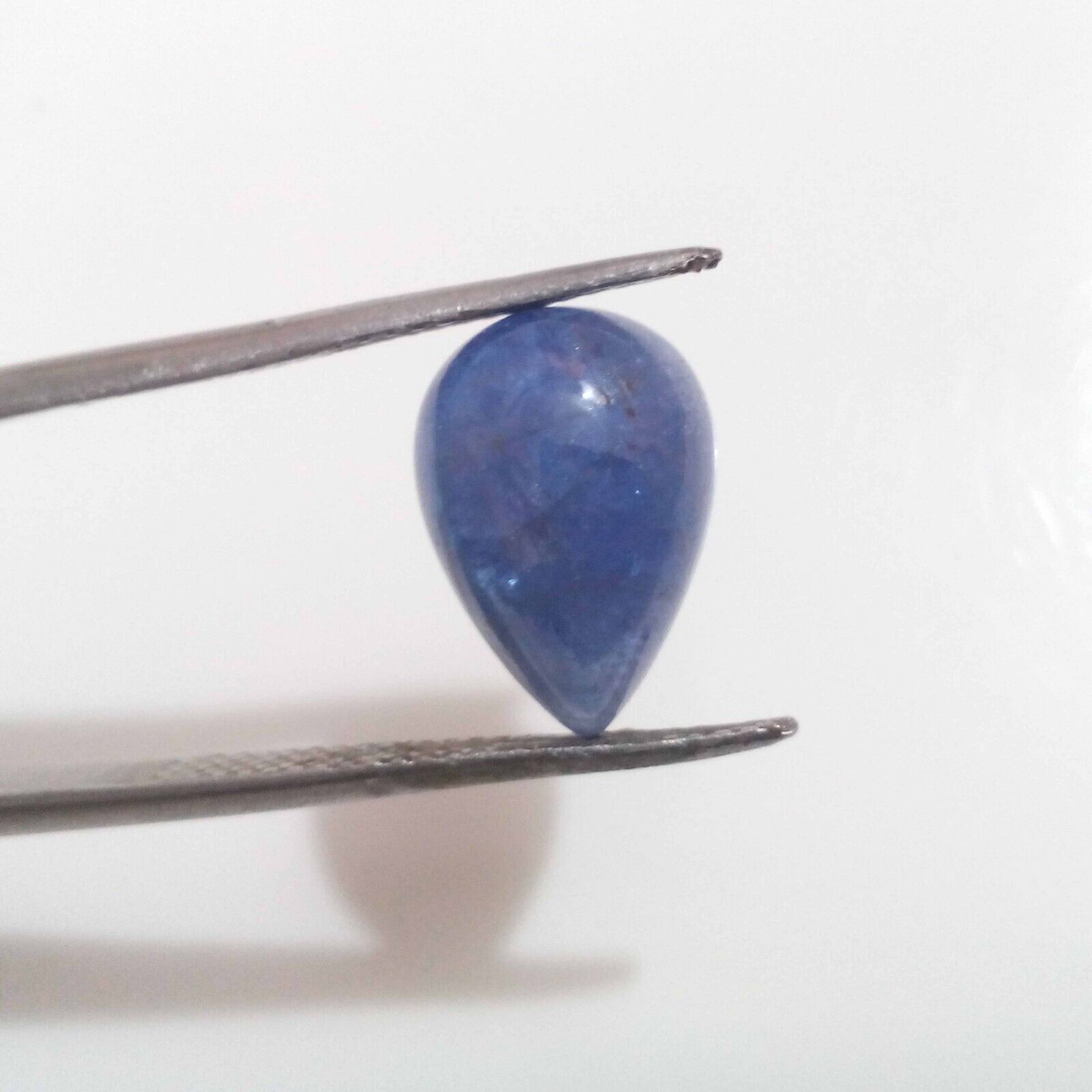 Top Natural Blue Tanzanite  Pear Shape 5.45 Carat Huge Cabochon Loose Gemstone