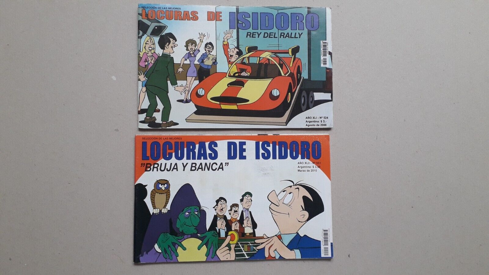 LOT OF 2 LOCURAS DE ISIDORO (PLAYBOY OF ARGENTINA) - ORIG. COMICS IN SPANISH