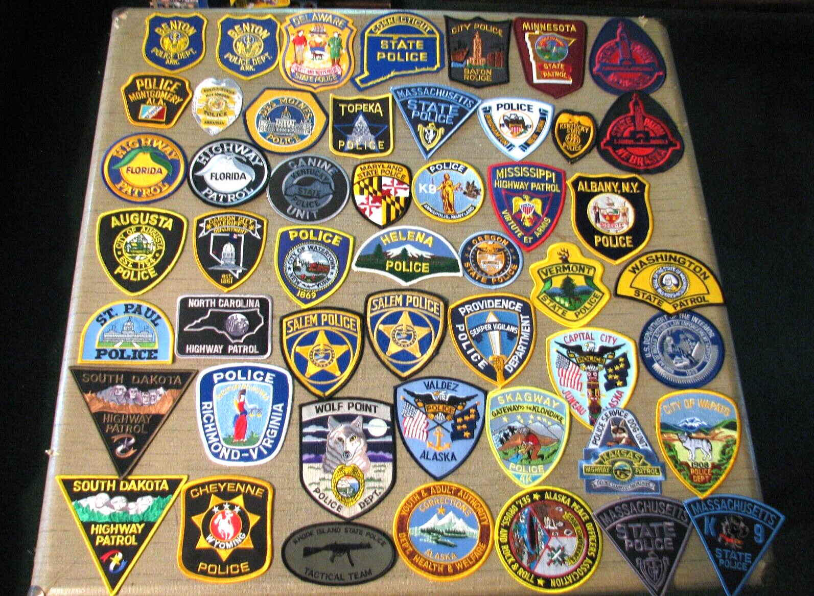 Lot of 50 Different U.S. Police Law Enforcement Collectible Patches Lot 2