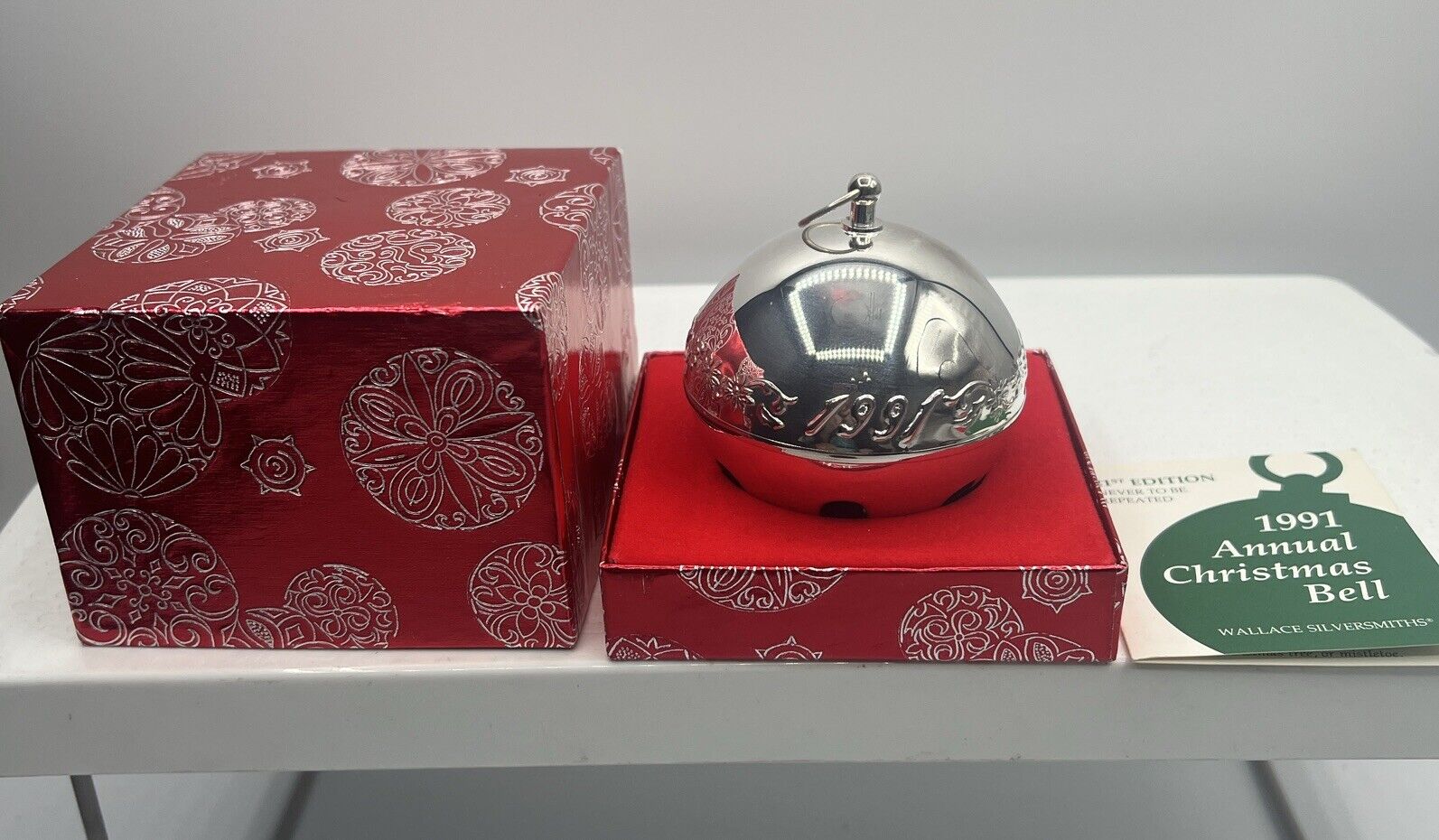 Wallace Silversmiths Limited Edition 1991 Vintage Christmas Sleigh Bell