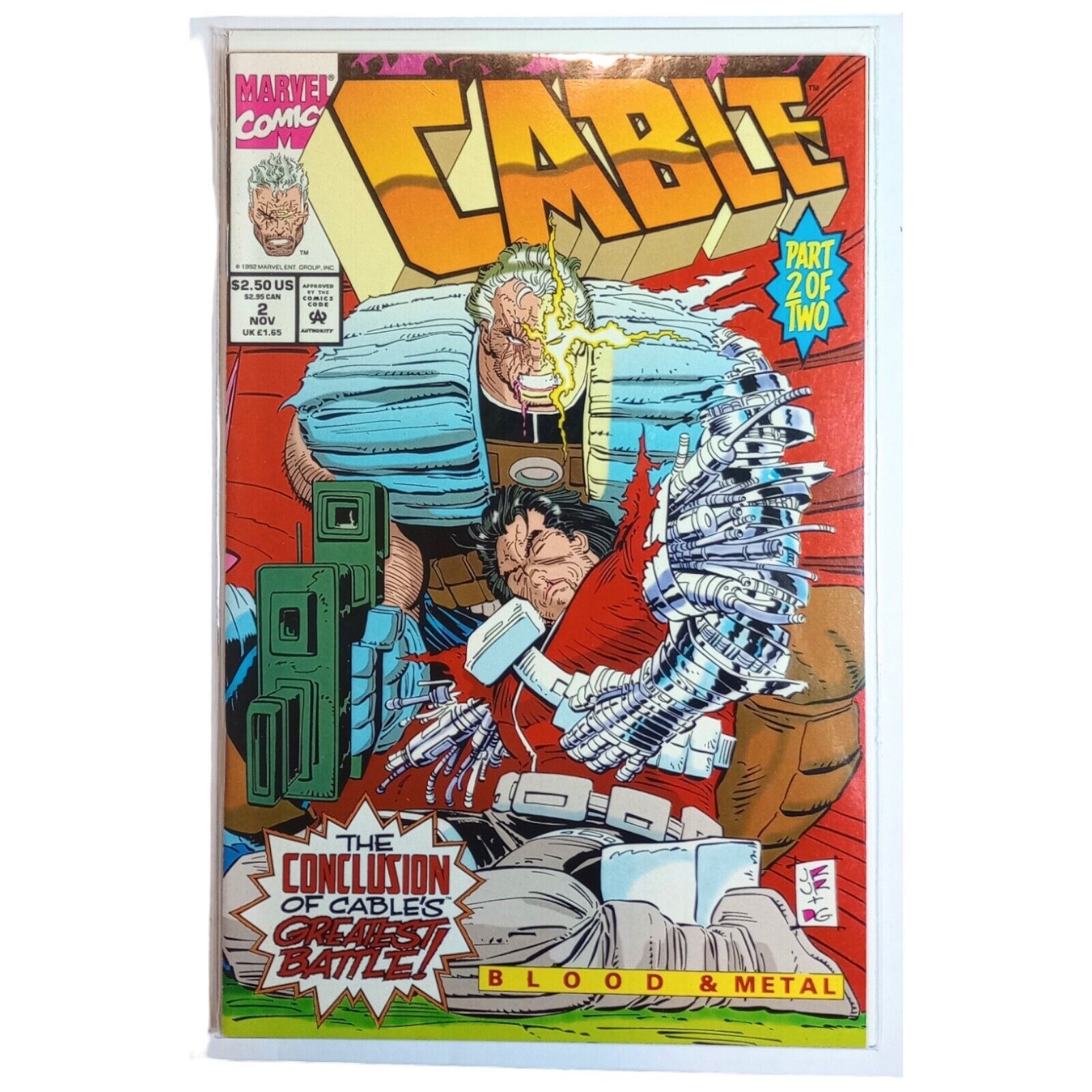 Cable #2 Nov 1992 - Blood and Metal, Part 2 - Marvel Comics