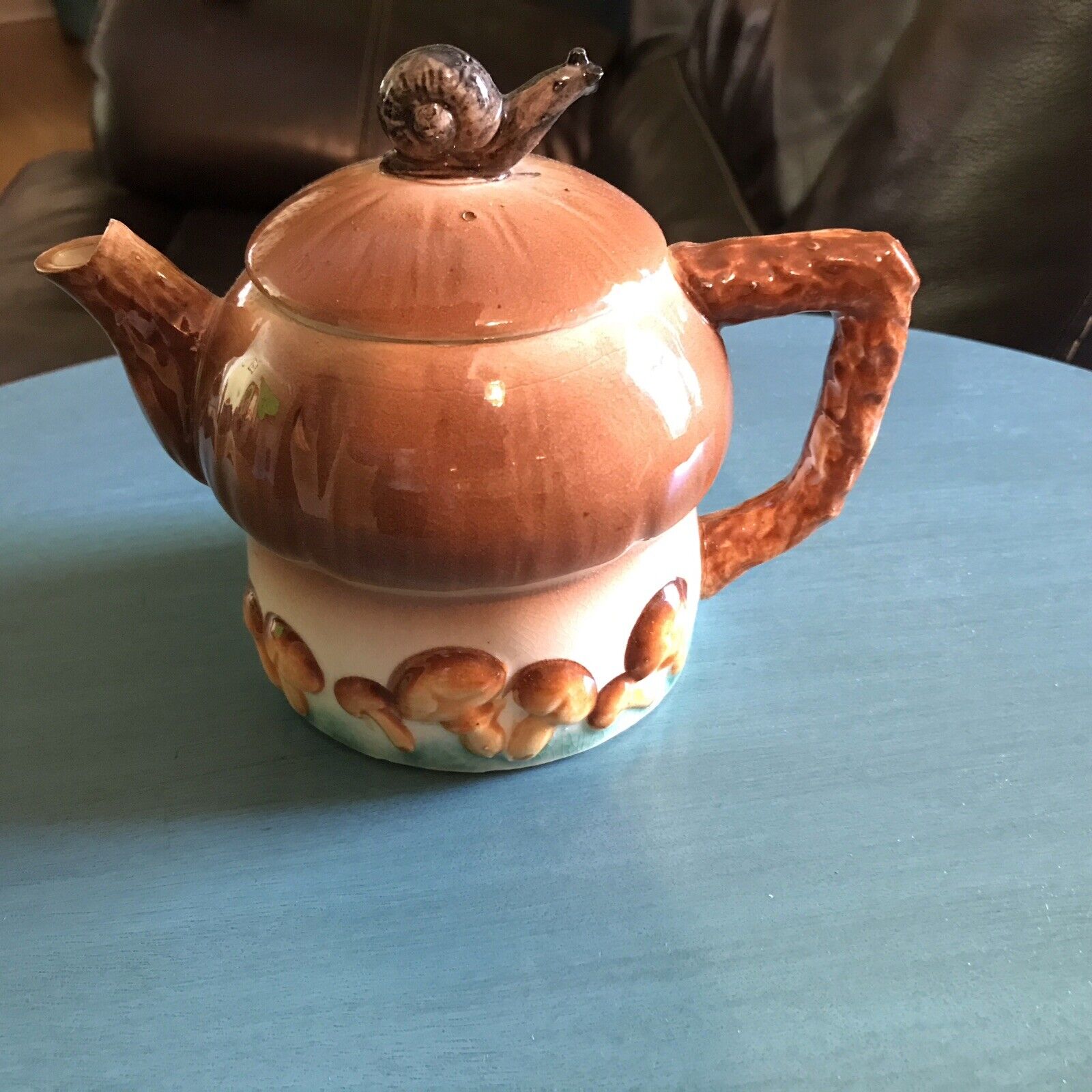 Vintage Mushroom And Snail  Teapot Japan