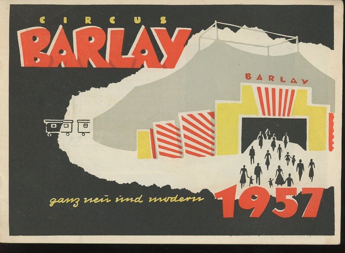 1957 Circus Barclay Program