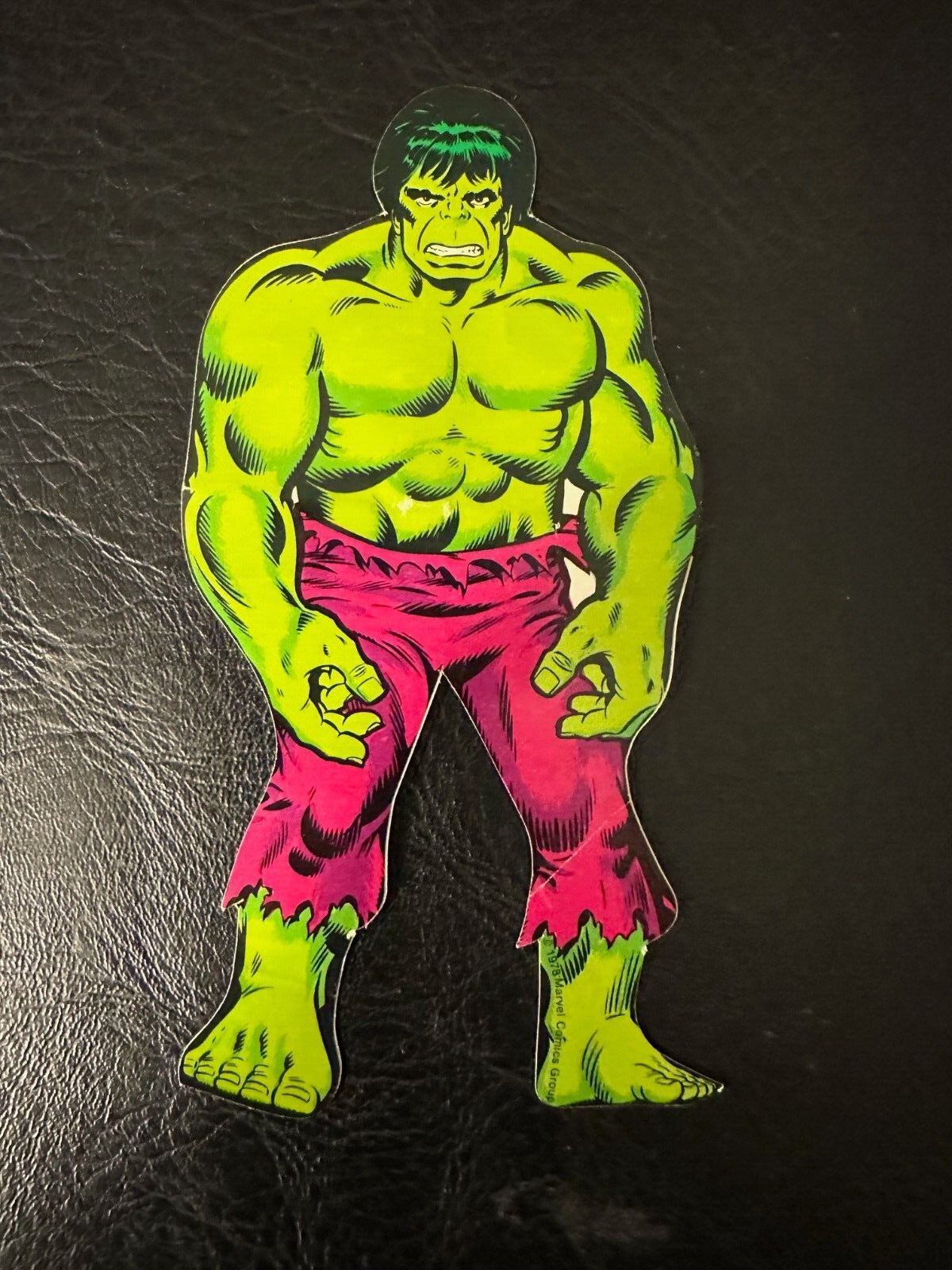 Vintage 1978 Hero-Stickers Incredible Hulk Vinyl Sticker Rare