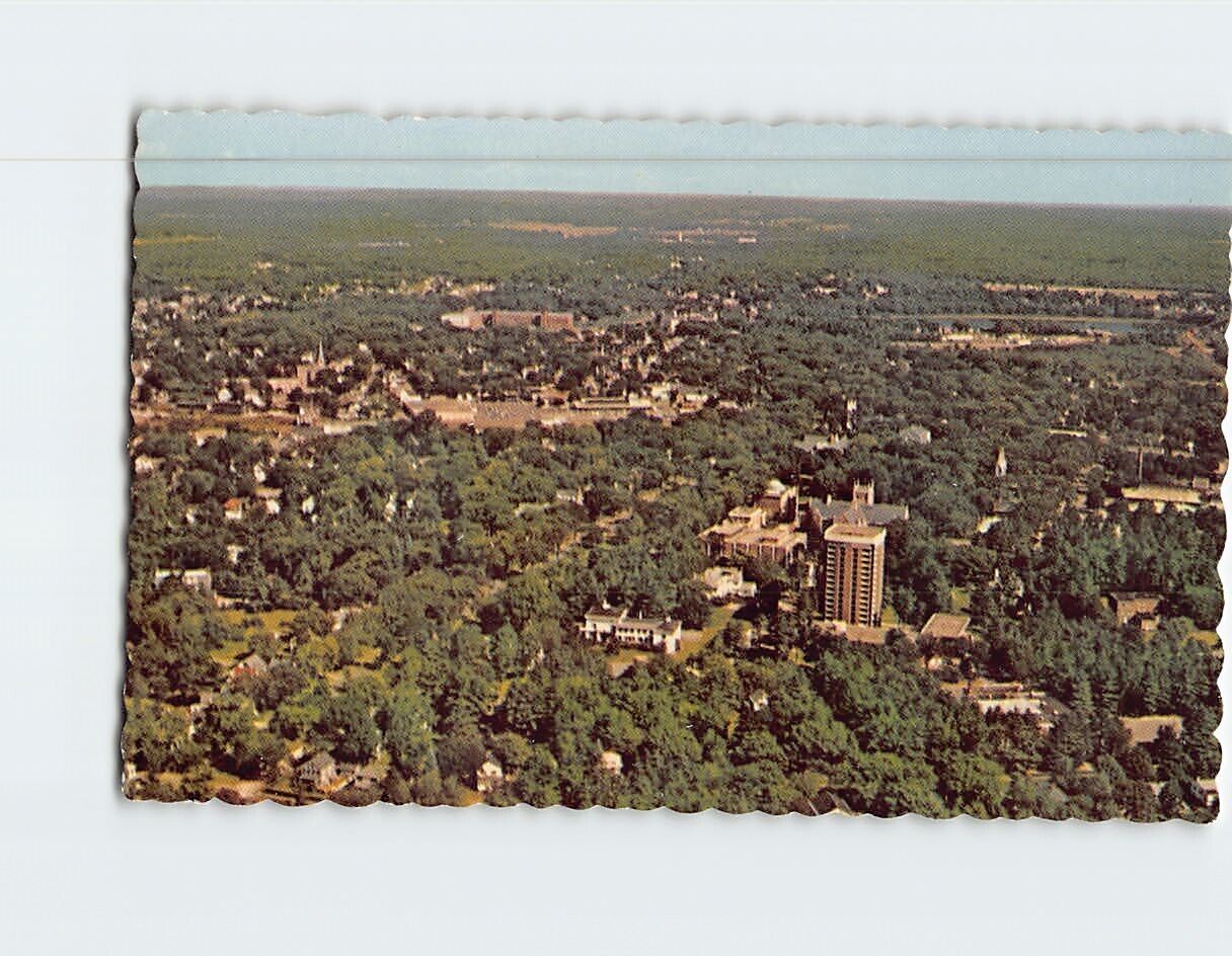 Postcard Aerial View Brunswick Maine USA
