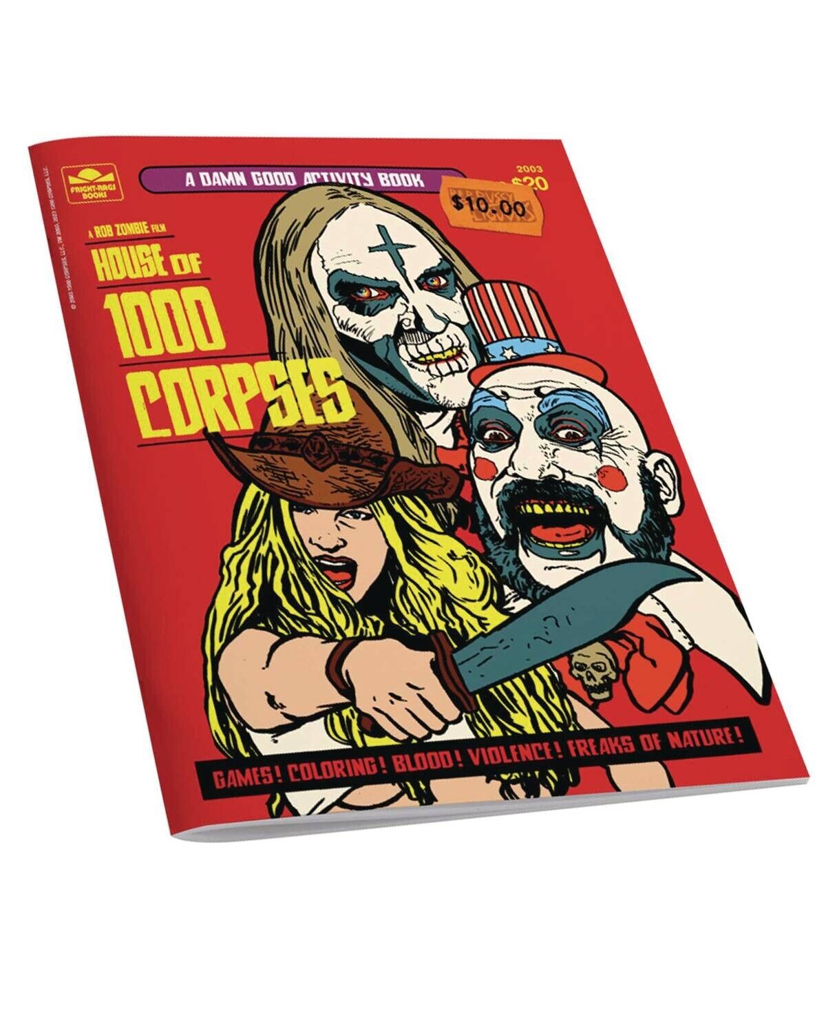 ⚰️ HOUSE OF 1000 CORPSES ACTIVITY BOOK BY FRIGHT RAGS *7/31/24 PRESALE