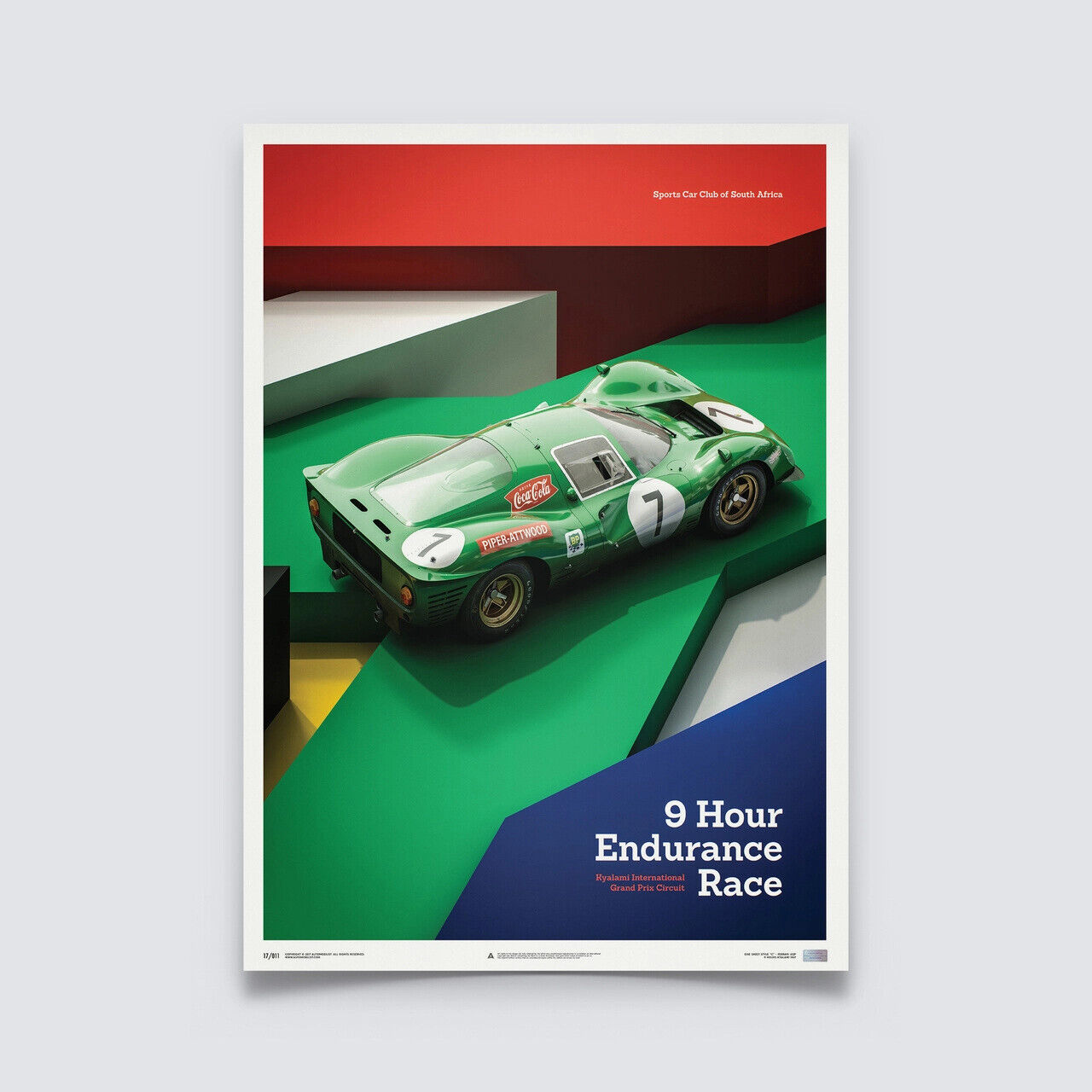 AWESOME FERRARI 412P - KYALAMI 9 HOUR - 1967 - GREEN | LIMITED EDITION