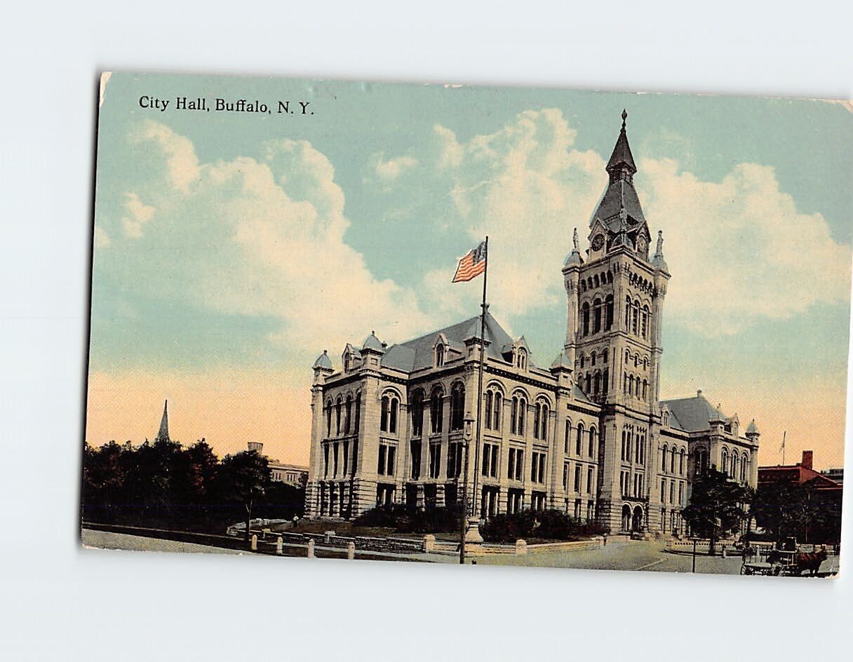 Postcard City Hall Buffalo New York USA