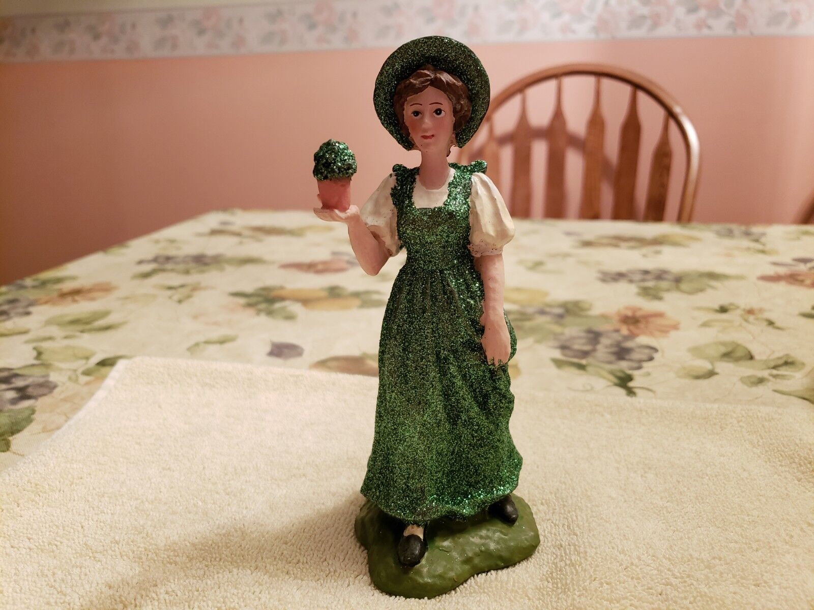 KD Vintage Designs-Irish Serving Maid Figurine-Retired. New