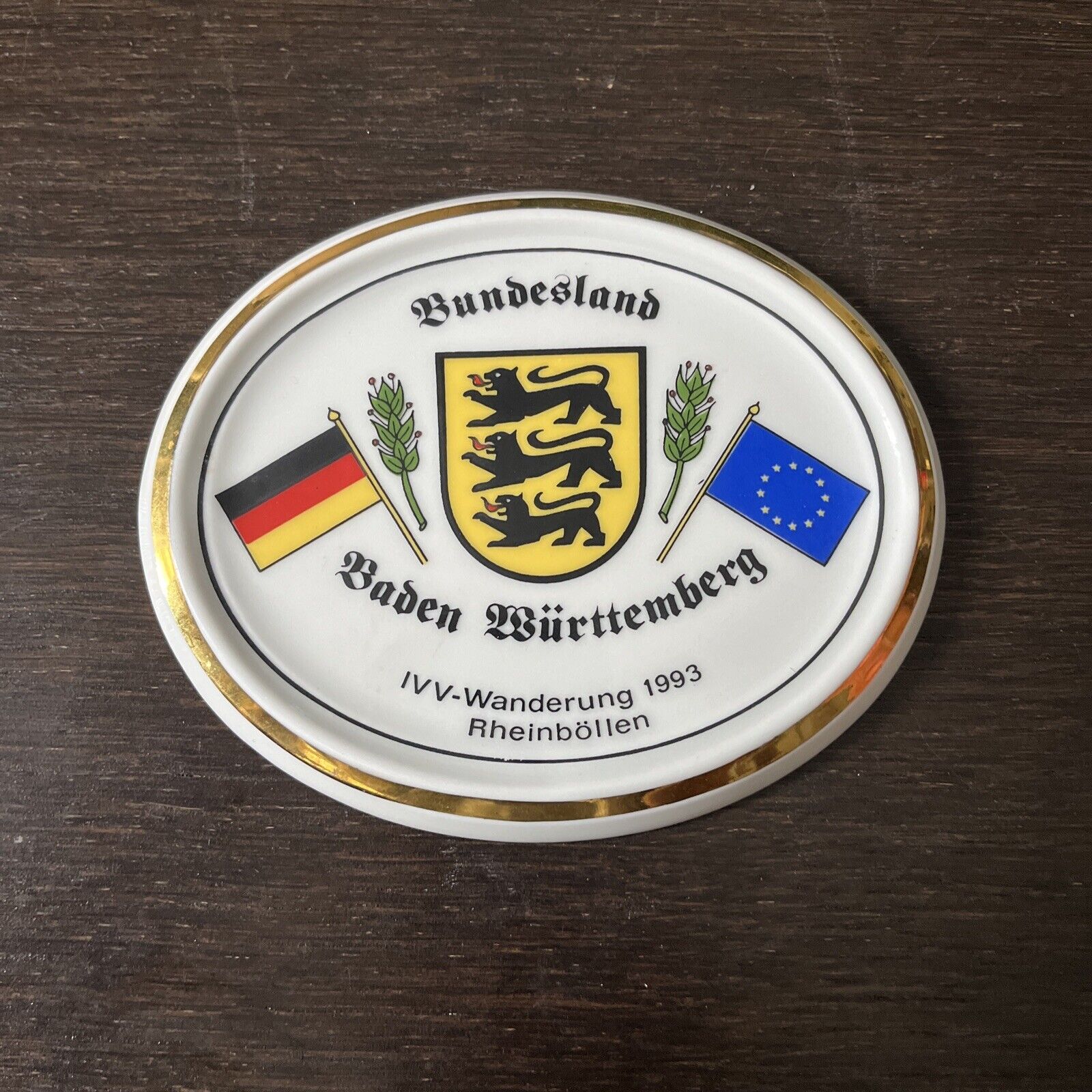 IVV WANDERUNG RHEINBOLLEN Bundesland Plate Baden Wurttemberg 1993