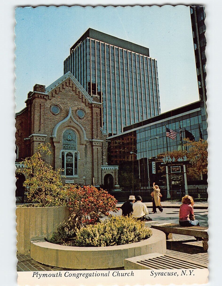Postcard Plymouth Congregational Church, Syracuse, New York