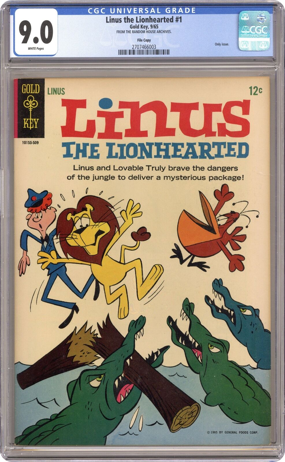 Linus the Lionhearted #1 CGC 9.0 1965 2707466003