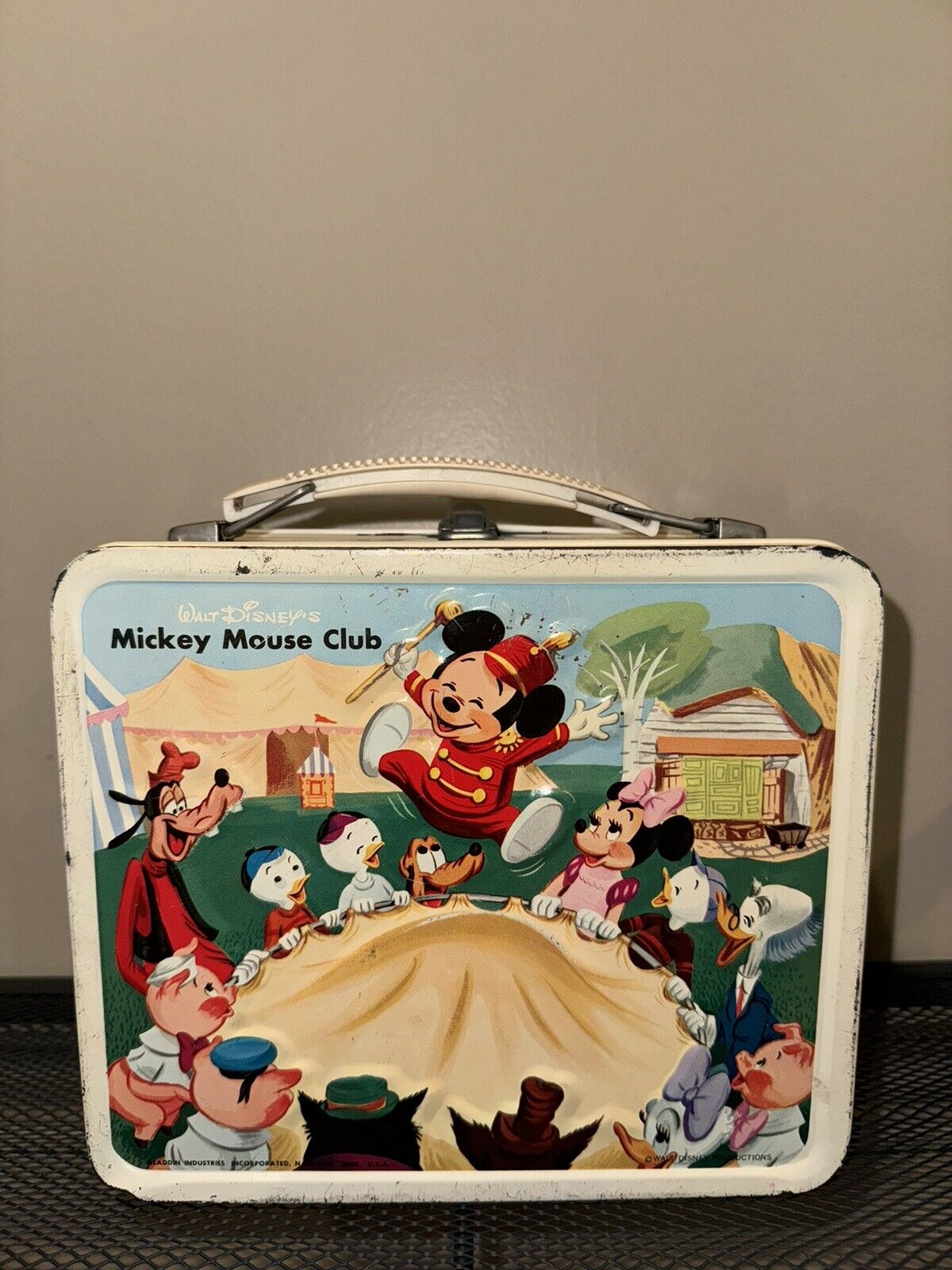 Vintage 1960s - Walt Disney Mickey Mouse Club Metal Lunchbox - GREAT CONDITION
