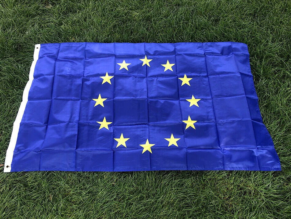 European Union Flag Europe EU Flag Euro Blue 3\'x5\' 90x150cm