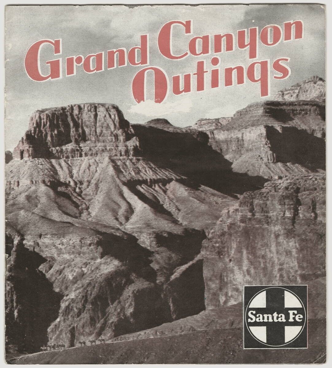National Park: Grand Canyon Outings, 1941 Santa Fe Railway, 38 pg booklet; AT&SF