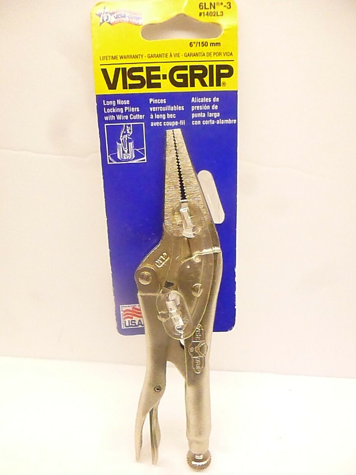 Vise-Grip Long Nose Locking Jaw Pliers 75th Anniversary 6LN 6\'\' Made in the USA