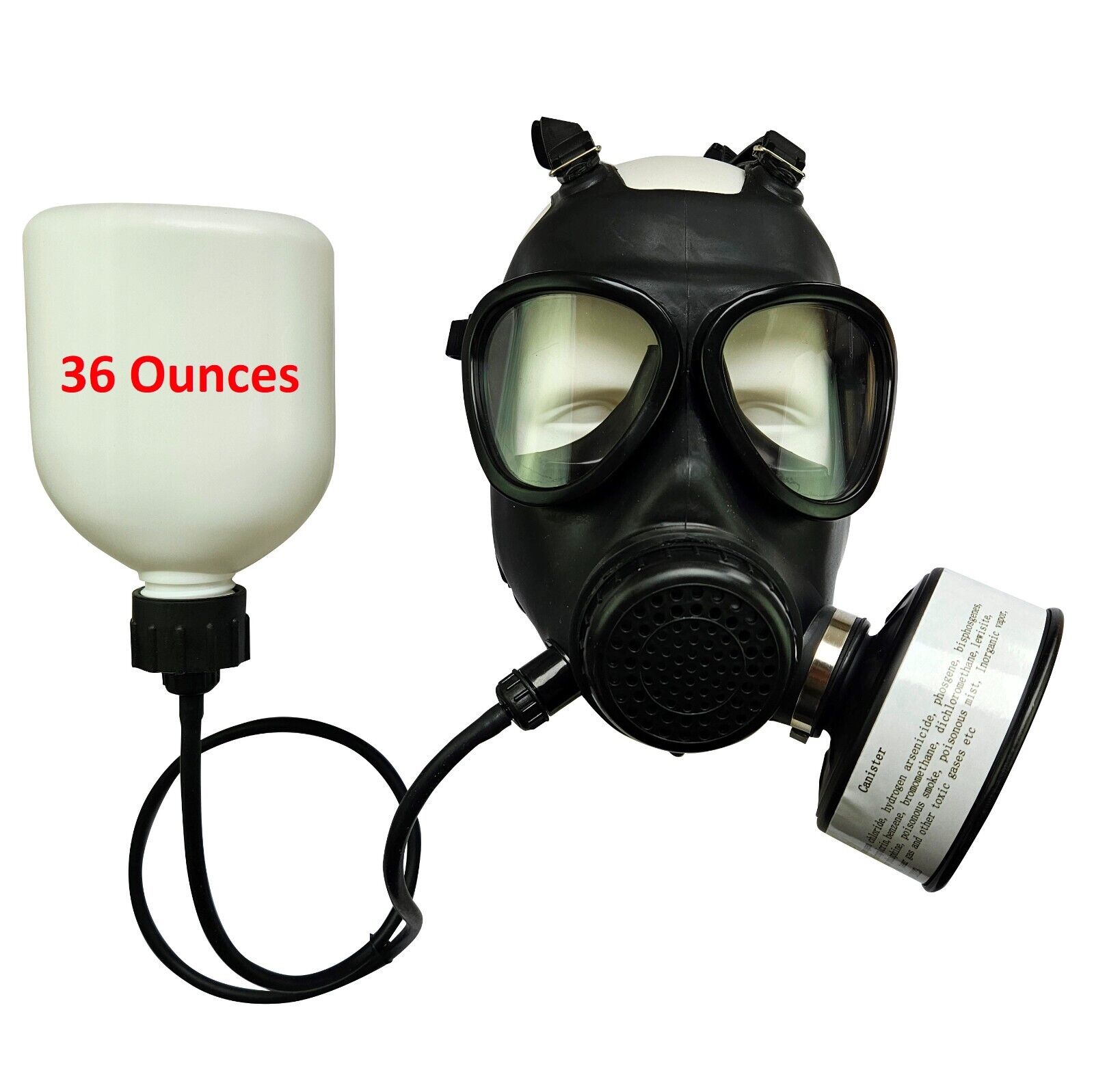 KYNG Gas Mask Respirator CBRN Face Mask w/NBC Sealed 40mm FILTER BOTTLE/HOSE