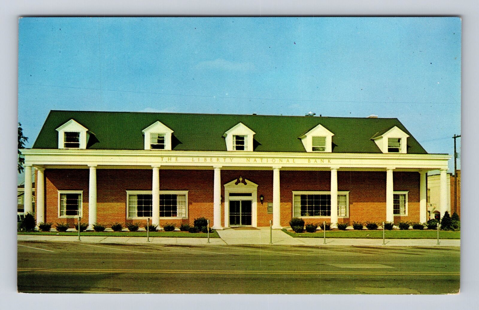 Fremont OH-Ohio, The Liberty National Bank, Advertising, Vintage Postcard