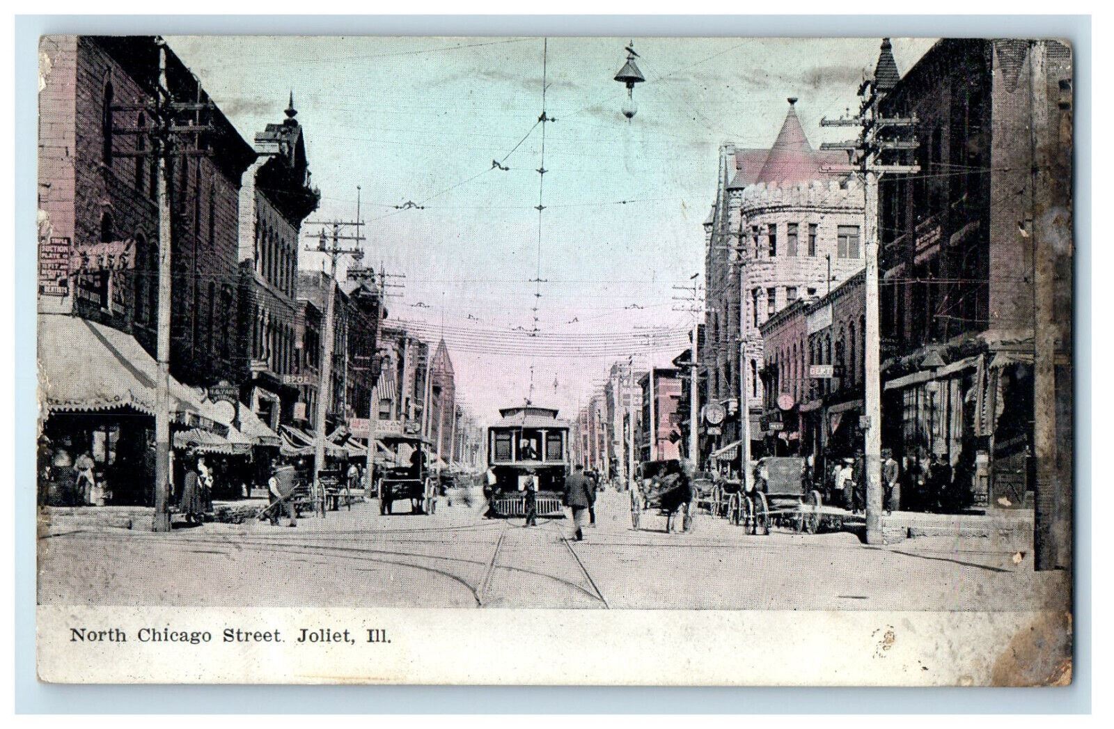 1906 North Chicago Street, Joliet Illinois IL Lockport IL Posted Postcard