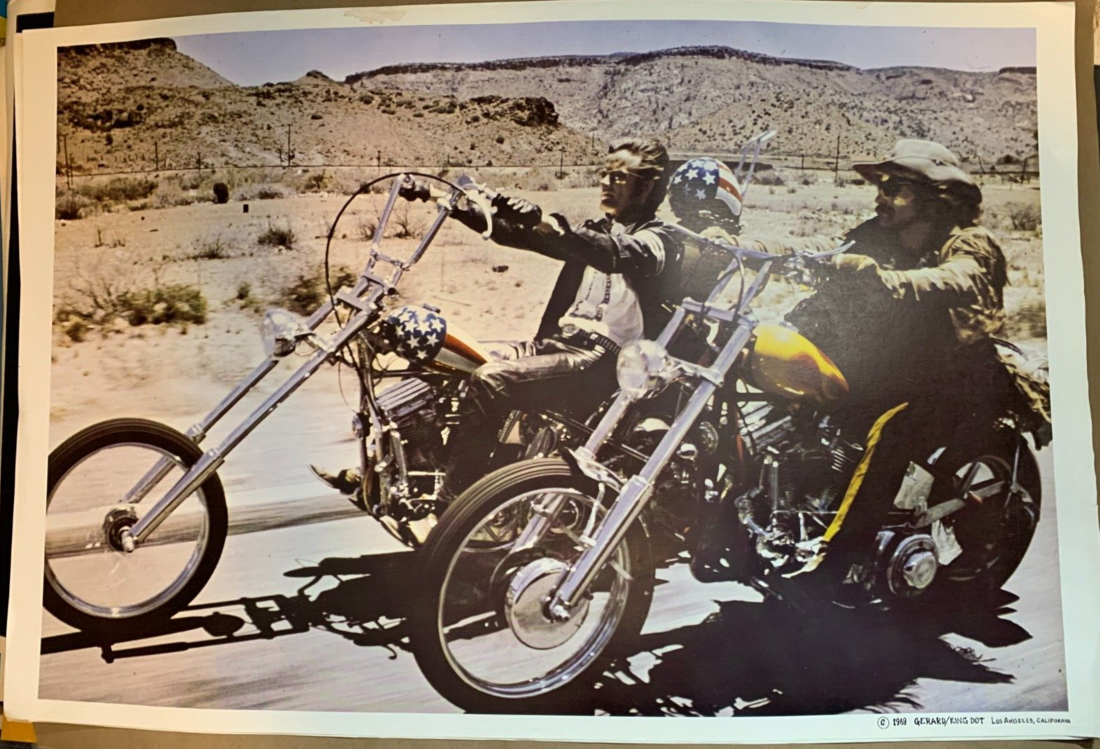 EASY RIDER VINTAGE 1969 MOTORCYCLE CHOPPER POSTER Peter Fonda Dennis Hopper